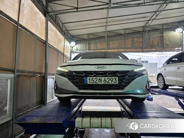 Hyundai Avante (CN7) 2022 Белый из Кореи
