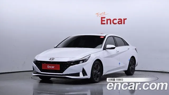Hyundai Avante (CN7) 2021 Белый из Кореи