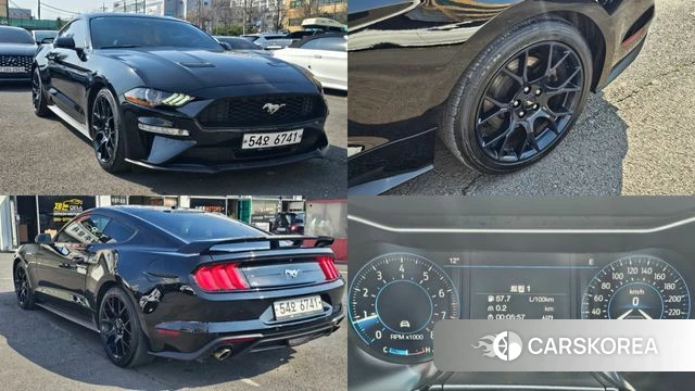 Ford Mustang 2018 Черный из Кореи