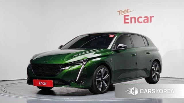 Peugeot 308 Third generation 2023 Зеленый из Кореи