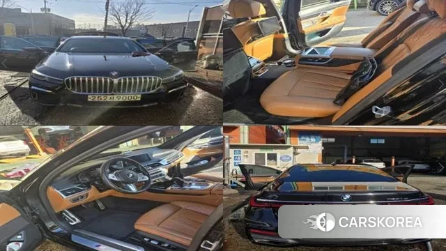 BMW 7 Series (G11) 2020 Черный из Кореи