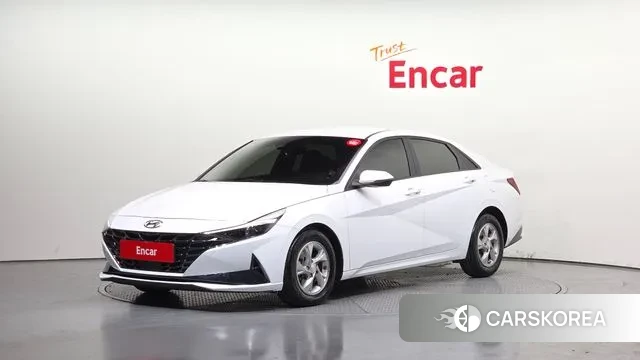 Hyundai Avante (CN7) 2021 Белый из Кореи