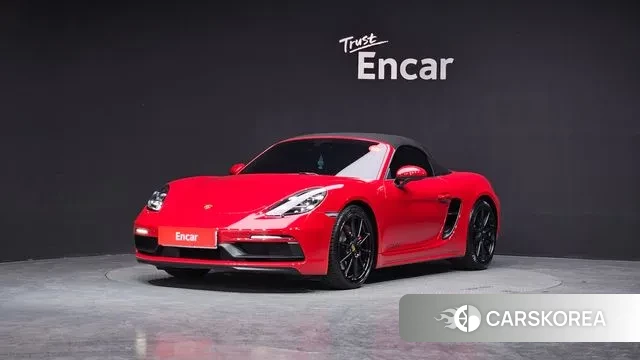 Porsche 718 Boxster 2023 Красный из Кореи