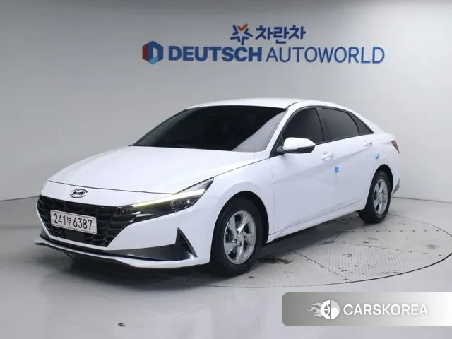 Hyundai Avante (CN7) 2021 Белый из Кореи