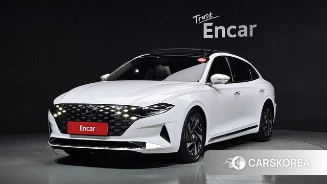 Hyundai The New Grandeur IG Hybrid 2021 Белый из Кореи