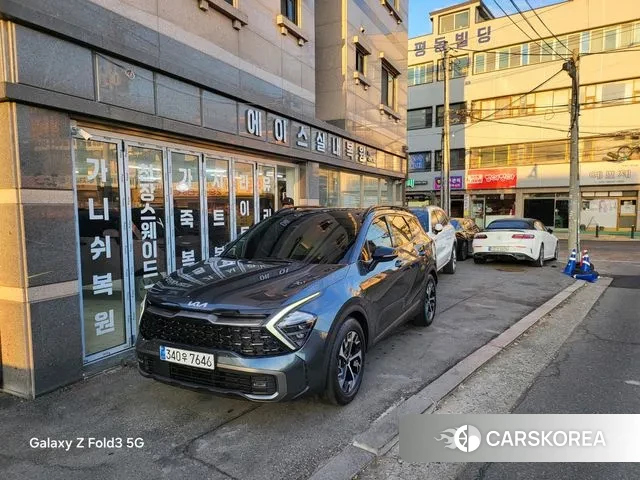 Kia Sportage 5th Generation Hybrid 2022 Серый из Кореи