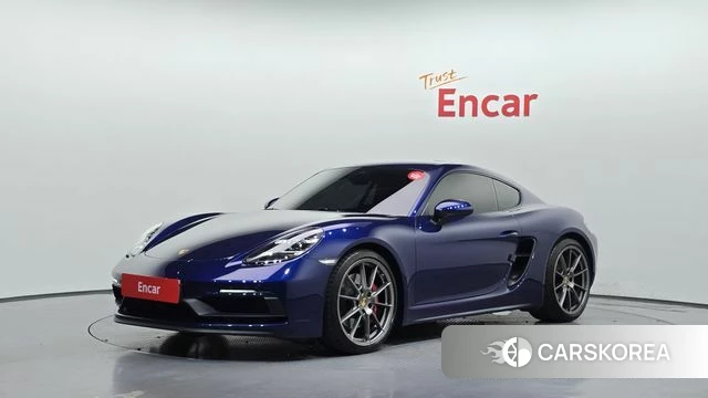 Porsche 718 Cayman 2021 Синий из Кореи