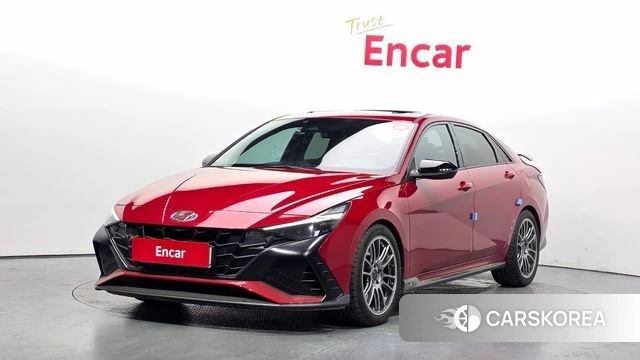 Hyundai Avante (CN7) 2022 Красный из Кореи