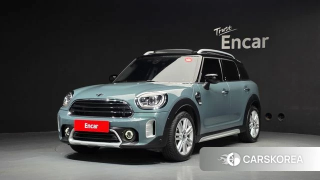 Mini Cooper Countryman 2021 Небесно-голубой из Кореи