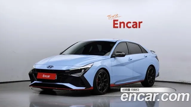 Hyundai Avante (CN7) 2022 Небесно-голубой из Кореи