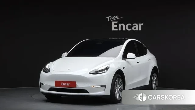 Tesla Model Y 2021 Белый из Кореи