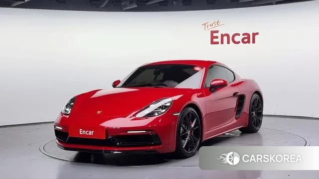 Porsche 718 Cayman 2019 Красный из Кореи