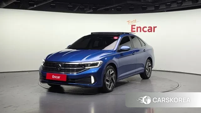 Volkswagen 7th Generation of Jetta 2024 Синий из Кореи