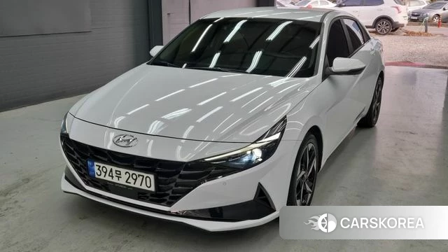 Hyundai Avante (CN7) 2021 Белый из Кореи