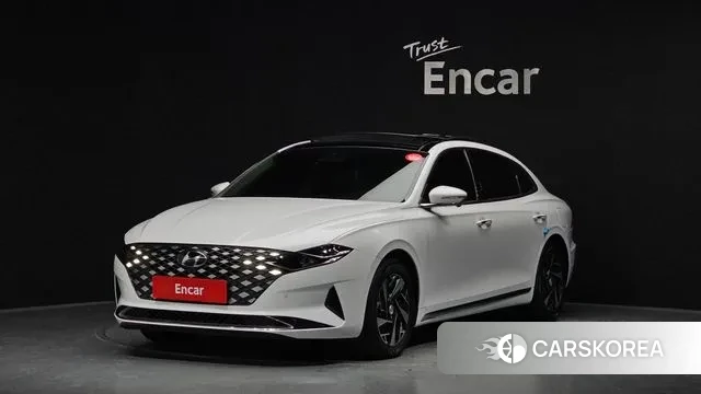 Hyundai The New Grandeur IG Hybrid 2021 Белый из Кореи