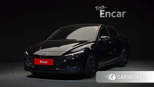 Hyundai Avante (CN7) 2021 Черный из Кореи