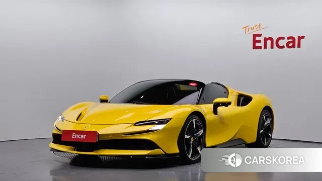 Ferrari SF90 Spider 2023 Желтый из Кореи