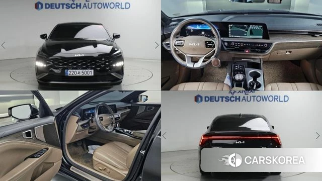 Kia K8 Hybrid 2021 Черный из Кореи