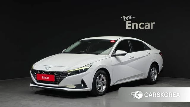 Hyundai Avante (CN7) 2021 Белый из Кореи