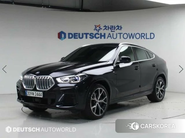 BMW X6 (G06) 2022 Черный из Кореи