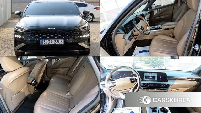 Kia K8 Hybrid 2022 Черный из Кореи