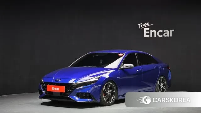 Hyundai Avante (CN7) 2021 Синий из Кореи