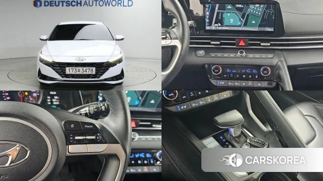 Hyundai Avante (CN7) 2021 Белый из Кореи