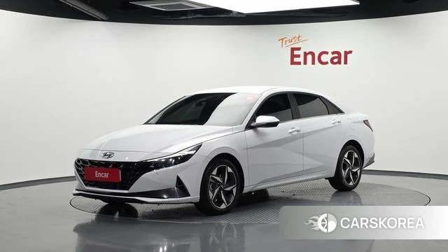 Hyundai Avante (CN7) 2021 Белый из Кореи