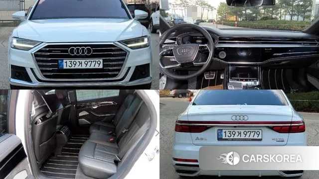 Audi A8 (D5) 2021 Белый из Кореи