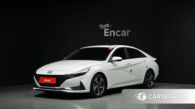 Hyundai Avante (CN7) 2022 Белый из Кореи