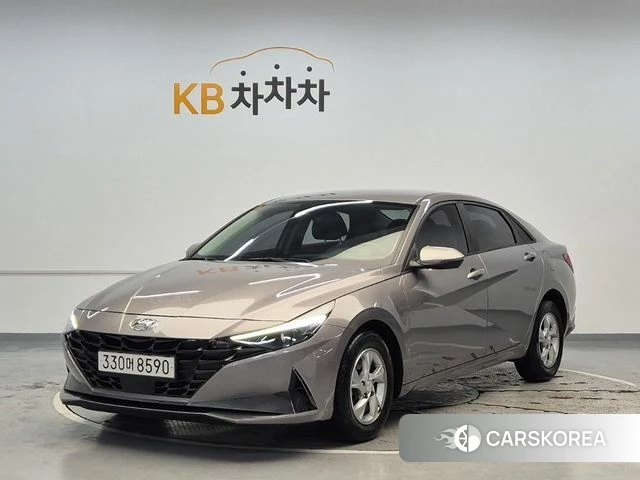Hyundai Avante (CN7) 2021 Серебристо-серый из Кореи