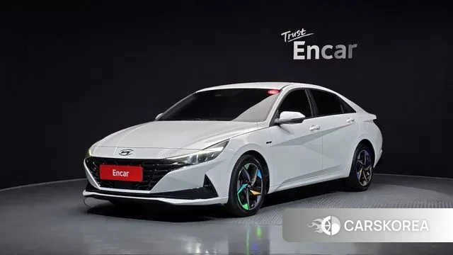 Hyundai Avante (CN7) 2021 Белый из Кореи