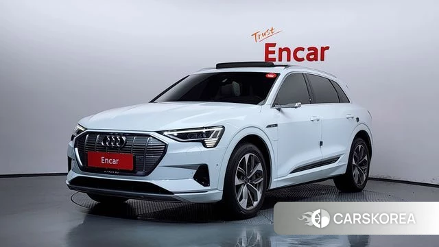 Audi e-Tron 2021 Белый из Кореи