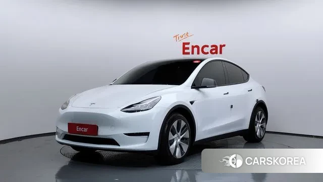Tesla Model Y 2021 Белый из Кореи