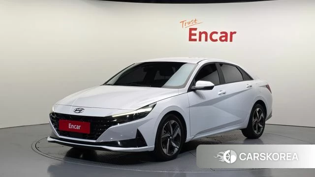 Hyundai Avante (CN7) 2021 Белый из Кореи