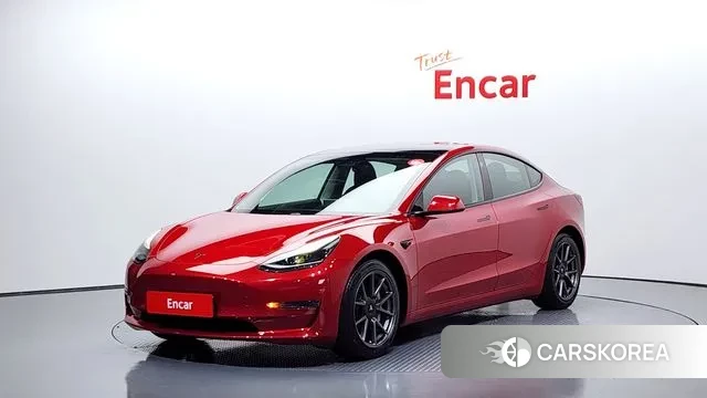 Tesla Model 3 2021 Красный из Кореи