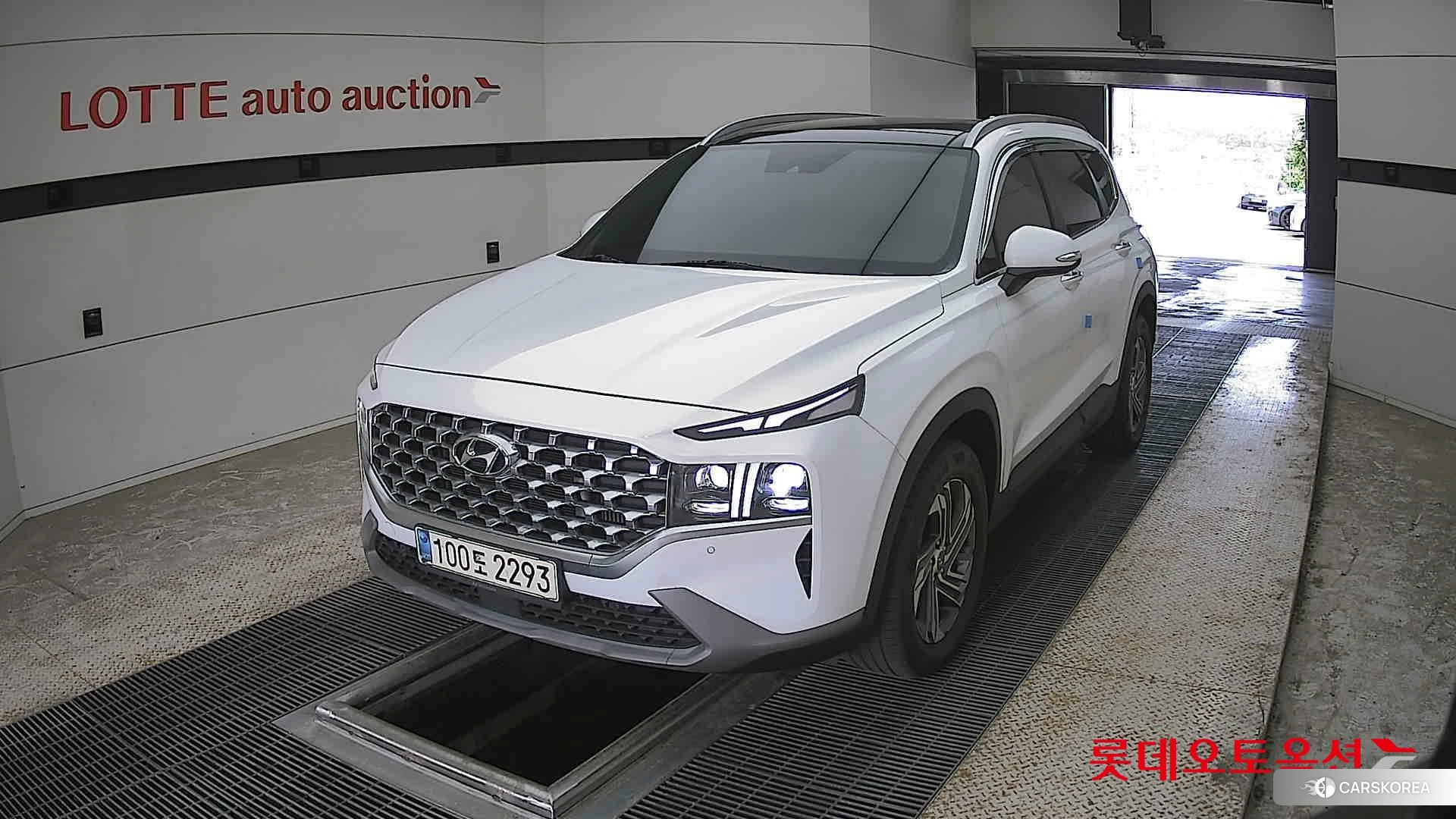 Hyundai Santa Fe 2021 Белый из Кореи