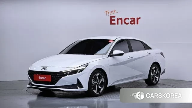 Hyundai Avante (CN7) 2021 Белый из Кореи