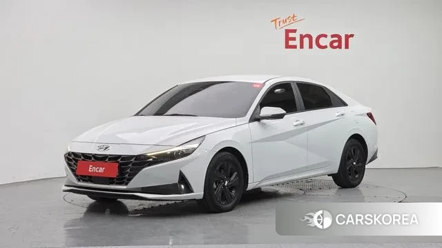 Hyundai Avante Hybrid (CN7) 2021 Белый из Кореи