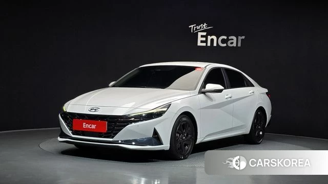 Hyundai Avante (CN7) 2021 Белый из Кореи