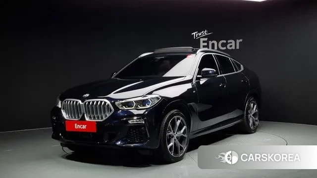 BMW X6 (G06) 2021 Черный из Кореи