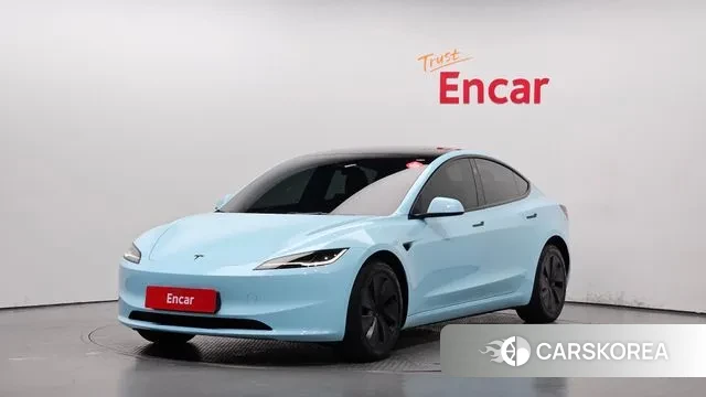Tesla Model 3 2024 Небесно-голубой из Кореи