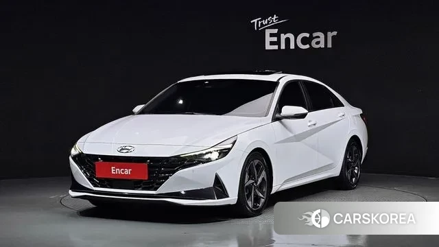 Hyundai Avante (CN7) 2021 Белый из Кореи