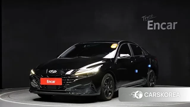 Hyundai Avante Hybrid (CN7) 2022 Черный из Кореи