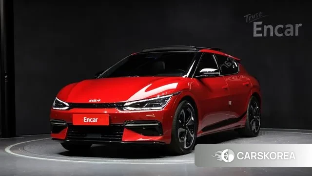 Kia EV6 2021 Красный из Кореи