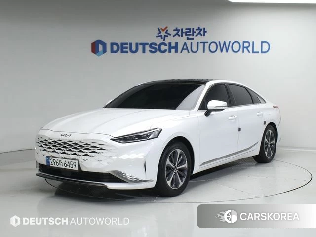 Kia K8 Hybrid 2023 Белый из Кореи