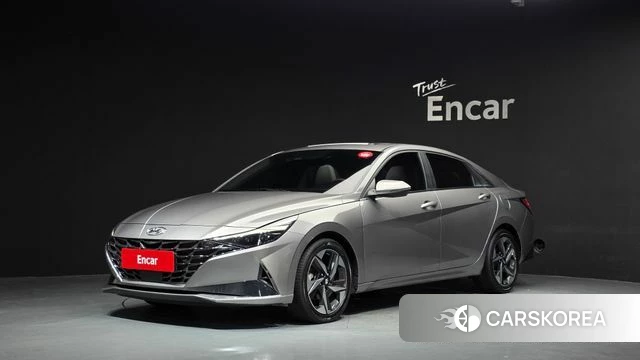 Hyundai Avante Hybrid (CN7) 2021 Серебристо-серый из Кореи