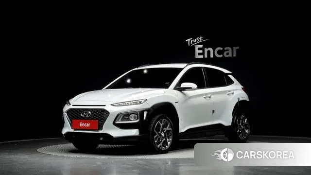 Hyundai Kona Hybrid 2019 Белый из Кореи