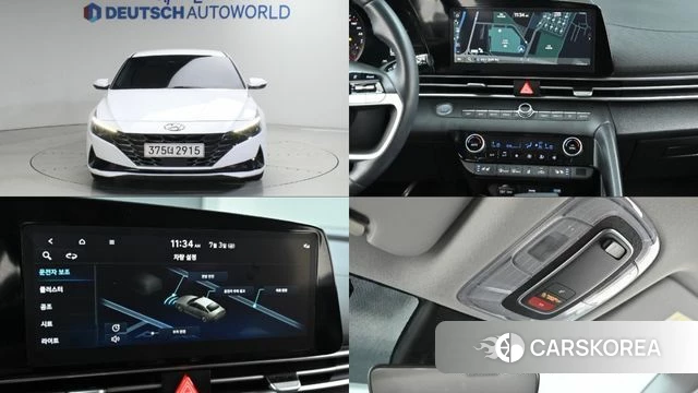 Hyundai Avante (CN7) 2023 Белый из Кореи