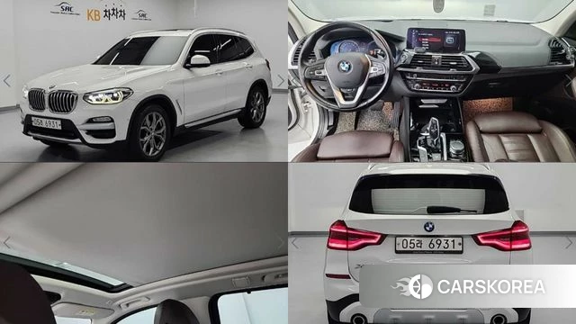 BMW X3 (G01) 2018 Белый из Кореи